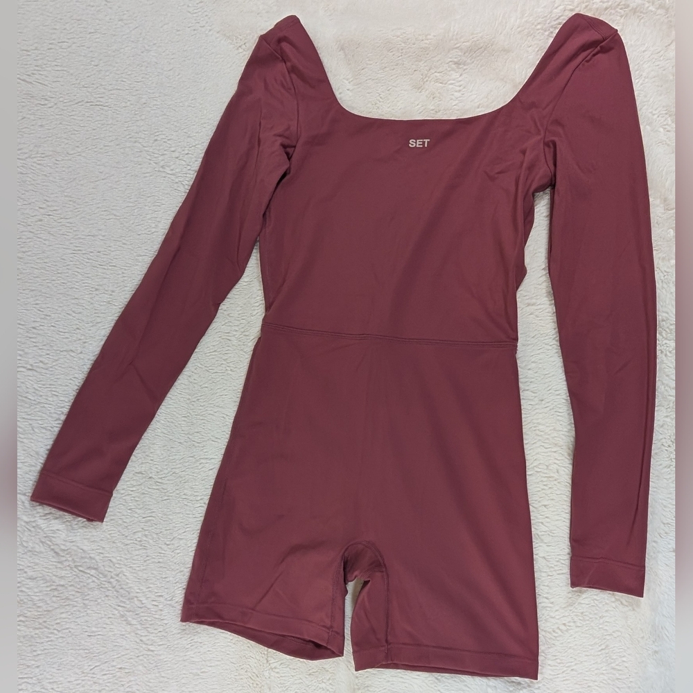 SET Active Long Sleeve Dusty- Rose Bodysuit